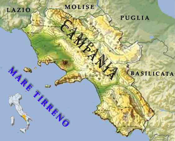 MAPPA CAMPANIA -Italia