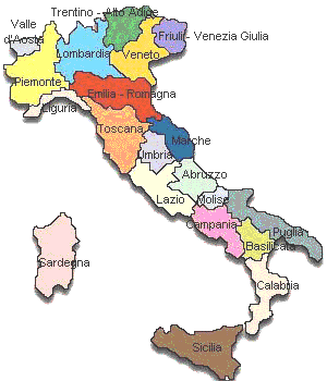 Mappa Italia all' Isola d'Ischia -Italia